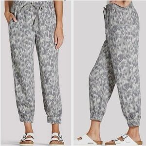 Anthropologie Cloth & Stone Tencel Lyocell Animal Print Camo Jogger Pant
